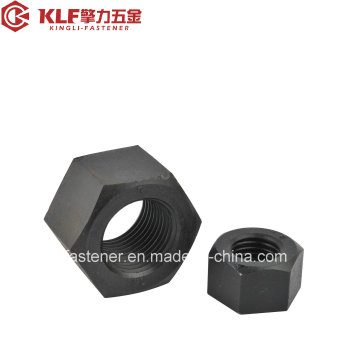 Heavy Hex Sturctural Nuts with Black Finish (ASTM A563)